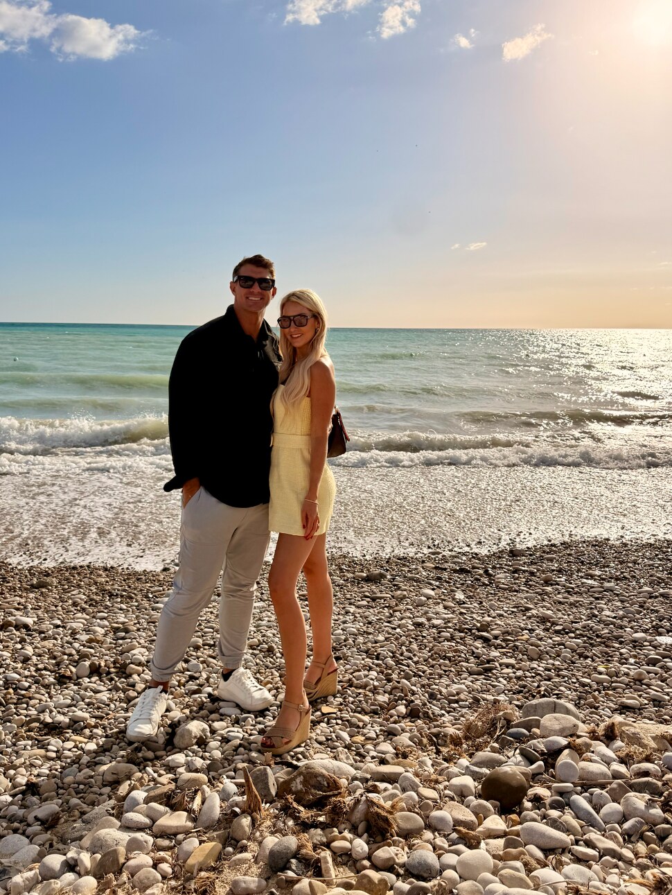 Devin and Summer together by the sea