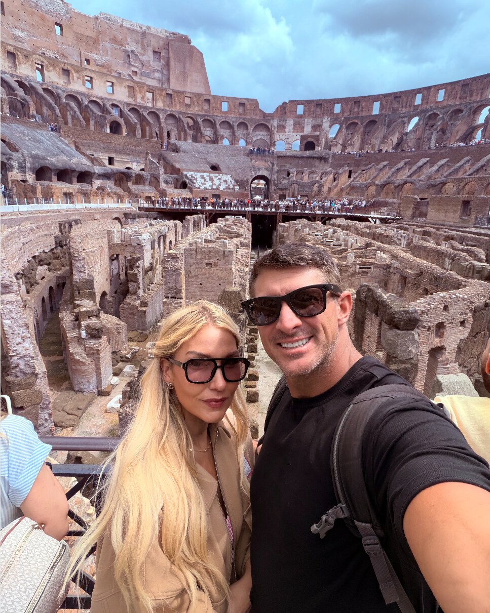 Summer and Devin visiting the Colosseum in Rome