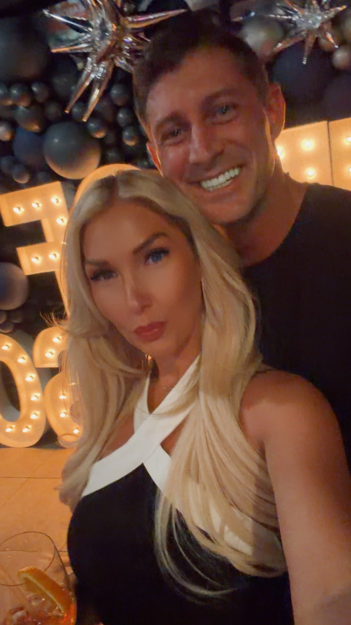Devin and Summer enjoying a night out together